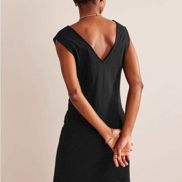 Boden Sleeveless Jersey Shift Dress Black 6L‎ NWT - Picture 3 of 8
